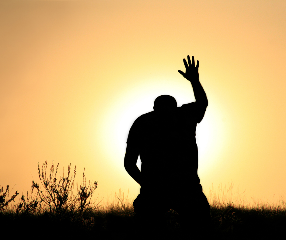 Picture of a man praying